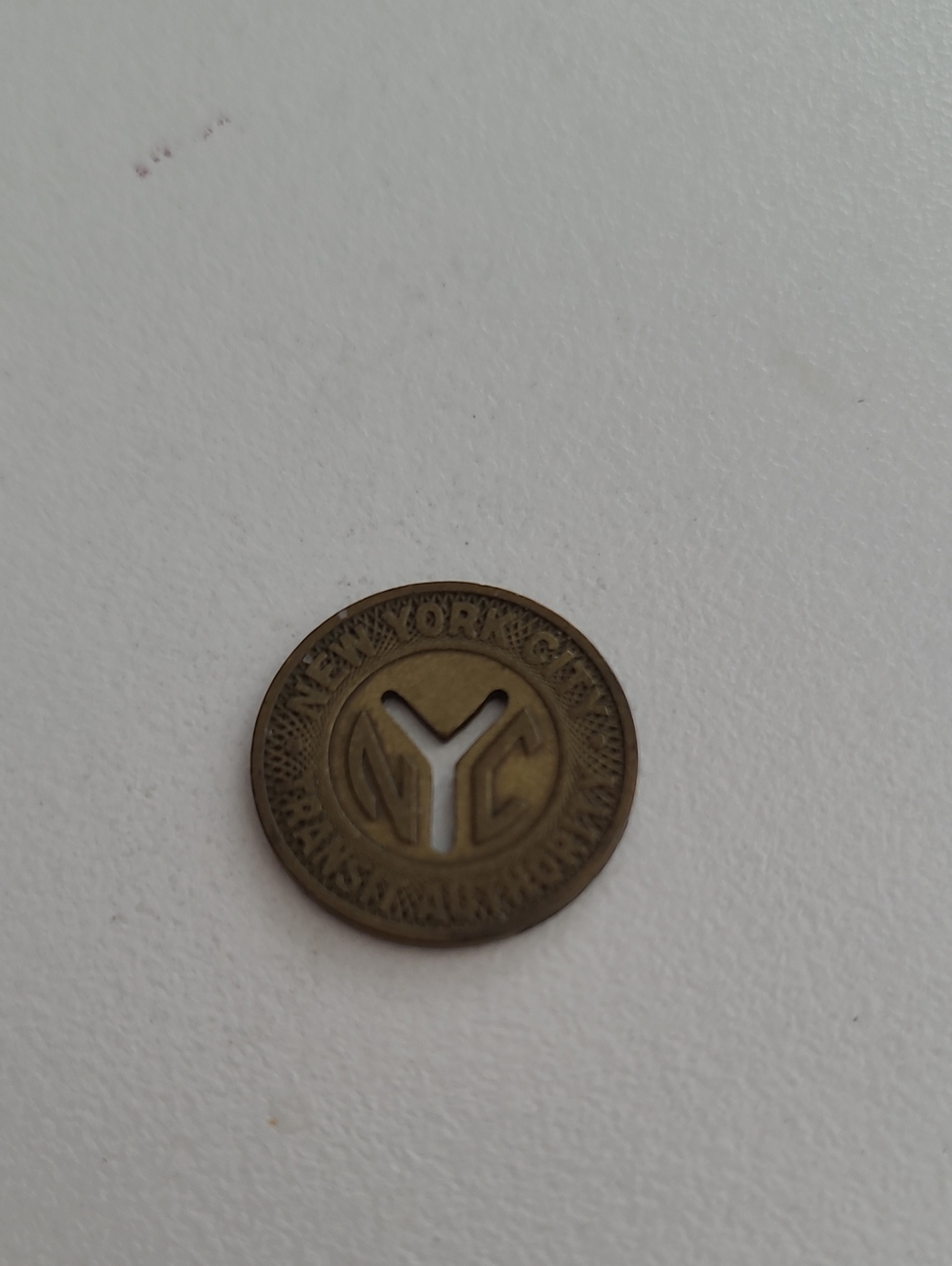 New York City Transit Subway Token.
